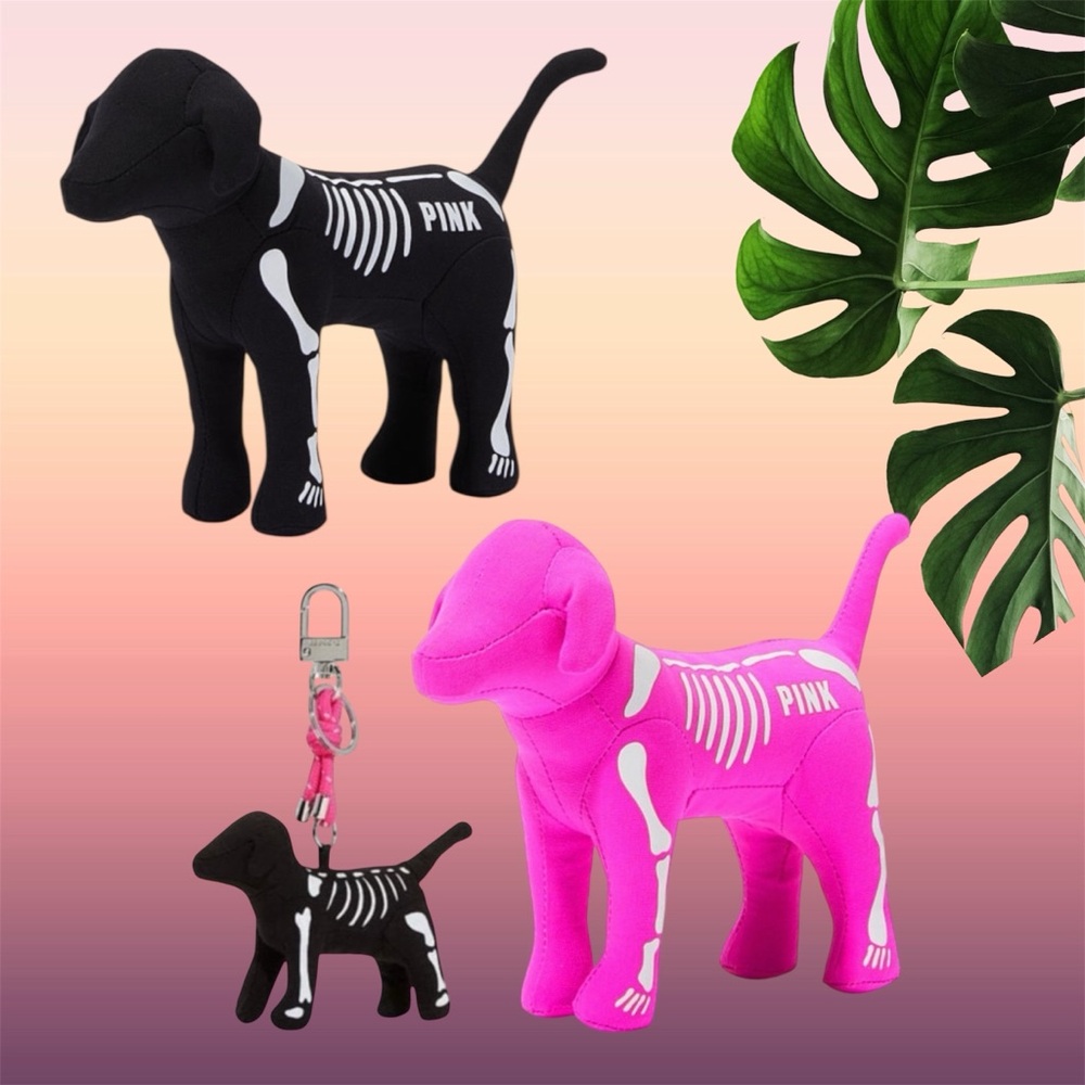 VS PINK 2023  limited editions  Skeleton Halloween Mini Dog &MICRO DOG KEYCHAIN - Picture 3 of 3